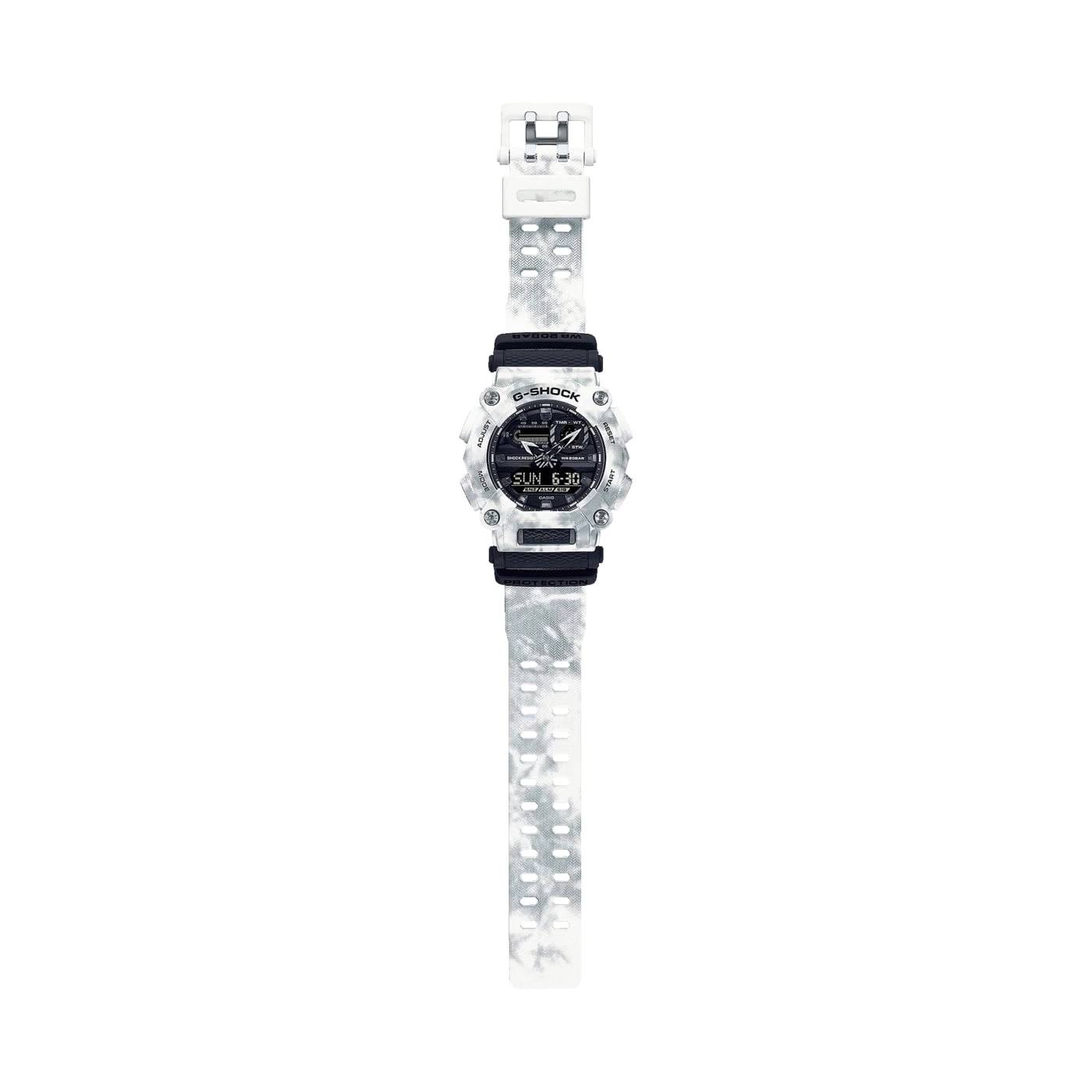 Orologio Uomo G-Shock Casio Camouflage Bianco Nero Quarzo GA-900GC-7AER