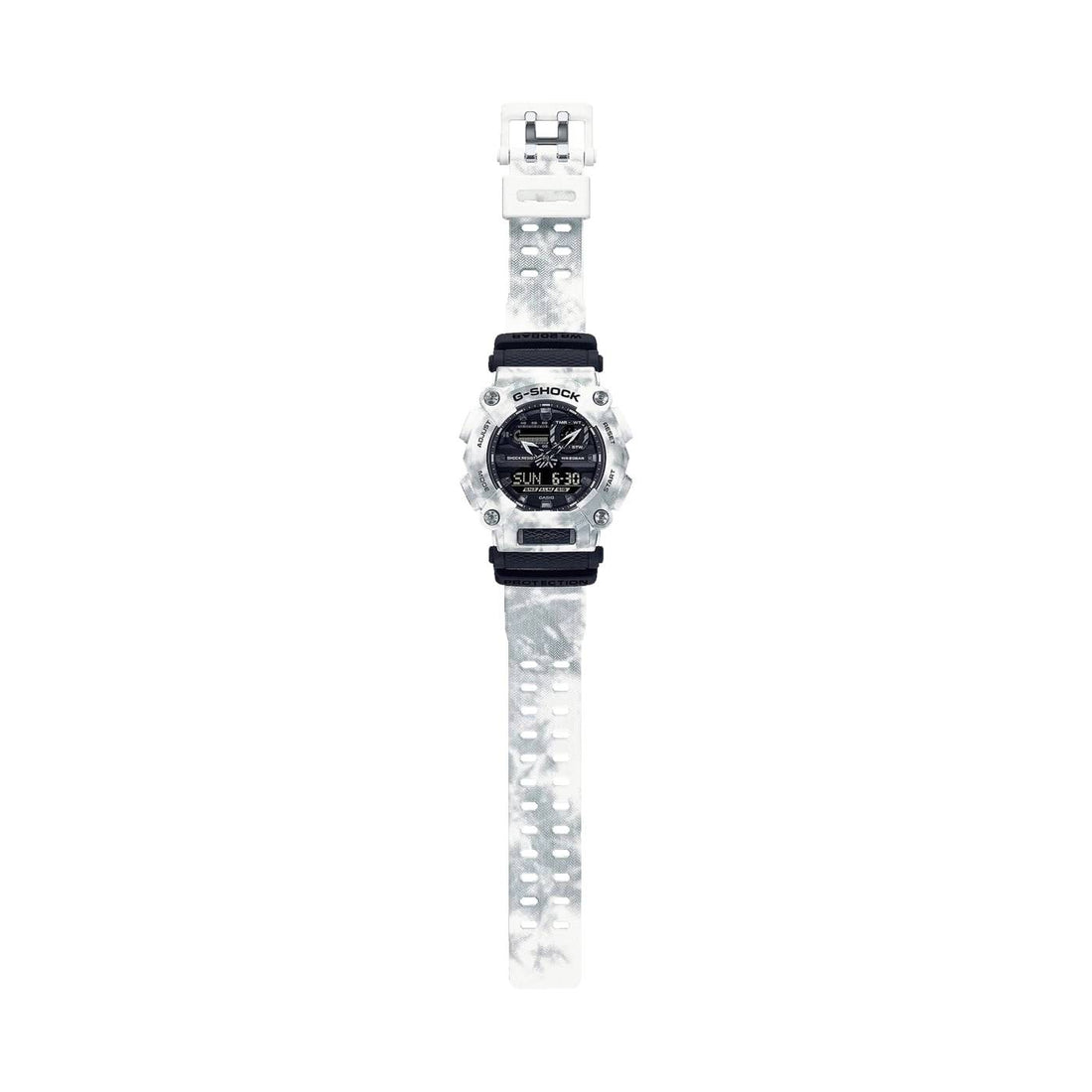 Orologio Uomo G-Shock Casio Camouflage Bianco Nero Quarzo GA-900GC-7AER