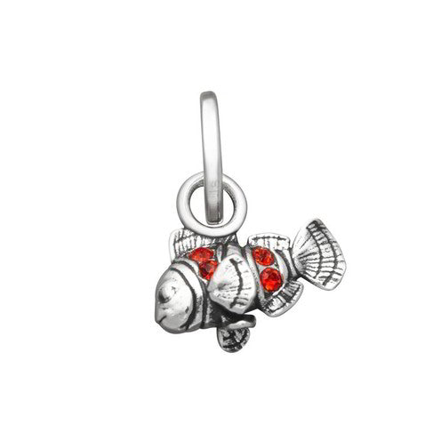 Charm Donna Giovanni Raspini Argento 925 Mini Pesce Pagliaccio Crystal 12182
