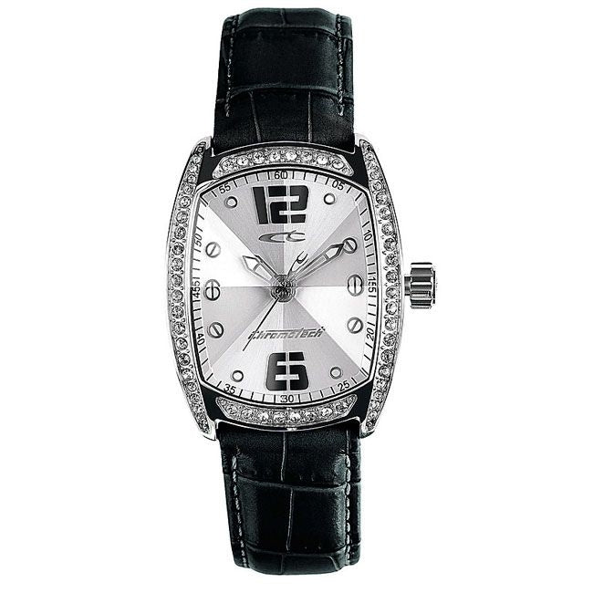 Orologio Donna Chronotech Quarzo Solo Tempo Cinturino Pelle Nero