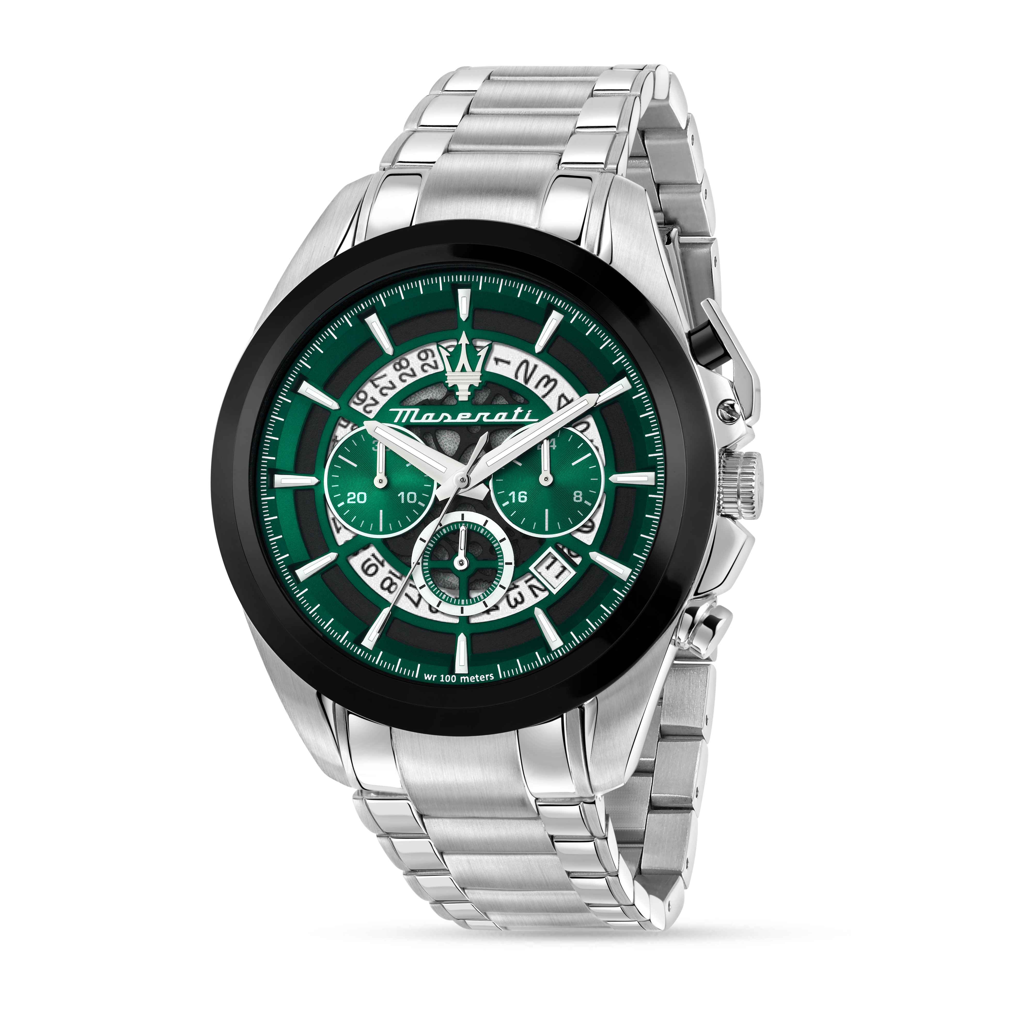 Orologio Uomo Maserati Quarzo Cronografo Acciaio verde R8873612060