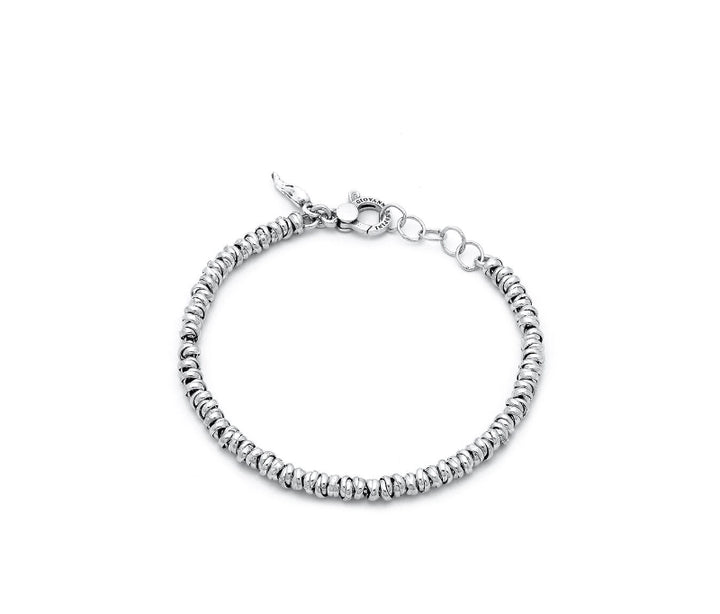 Bracciale Donna Giovanni Raspini Argento 925 Catena Nodini Biglie Intrecciate 11594L