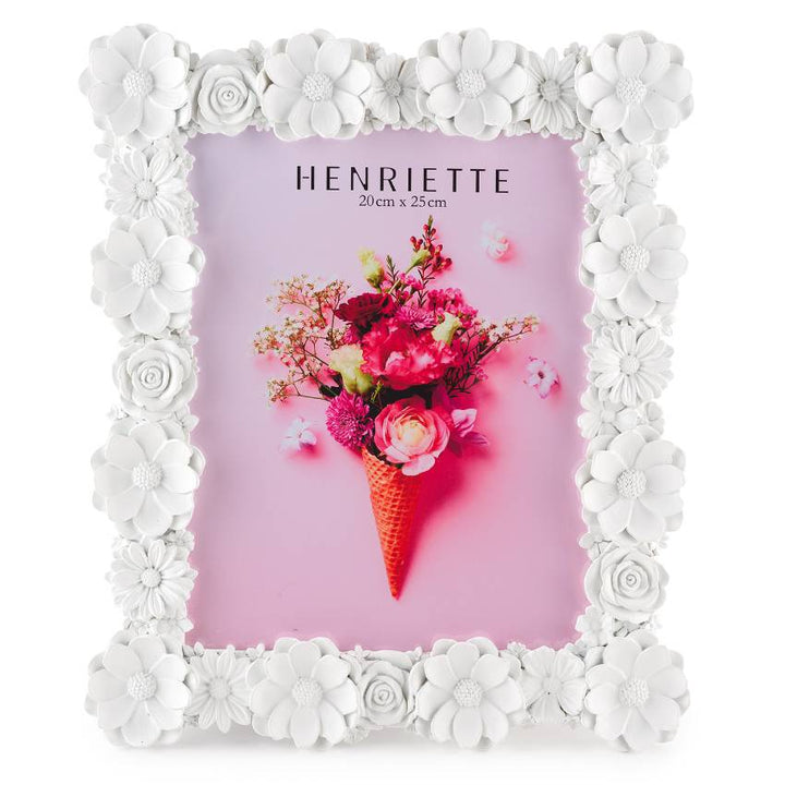 Cornice Henriette Fiori Ostuni Bianco 20x25 cm D18983