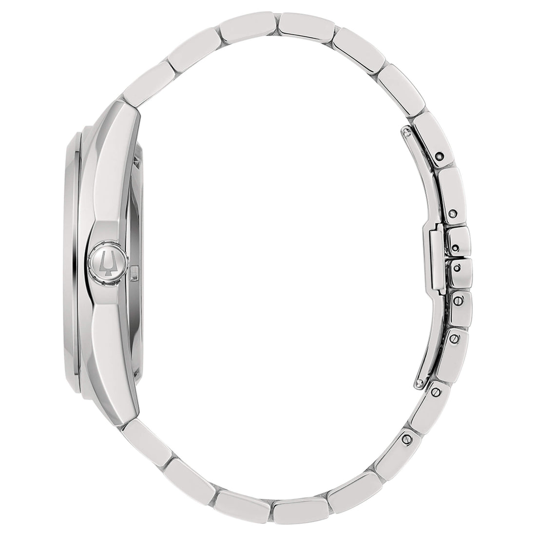 Orologio Uomo Bulova Automatico Surveyor Acciaio Bianco Open Heart 96A274