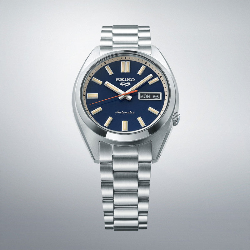 Orologio Uomo Seiko 5 Automatico Blu Riedizione Anni 70 SRPK87K1