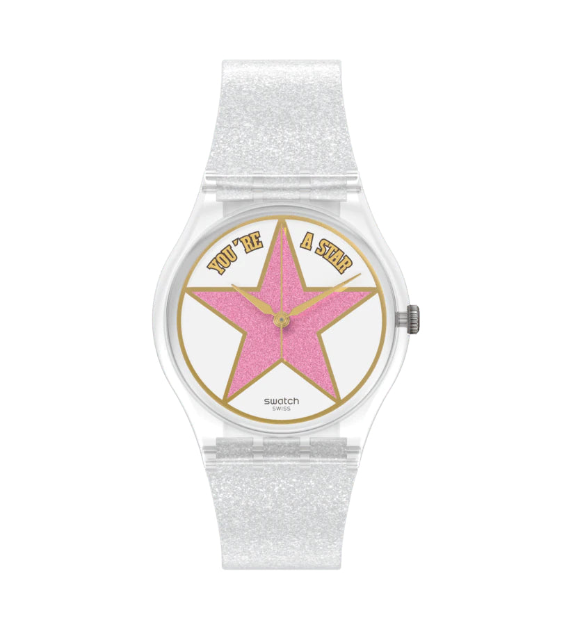 Orologio Donna Swatch Quarzo Rosa You Are Star Festa Rella Mamma SO28Z108