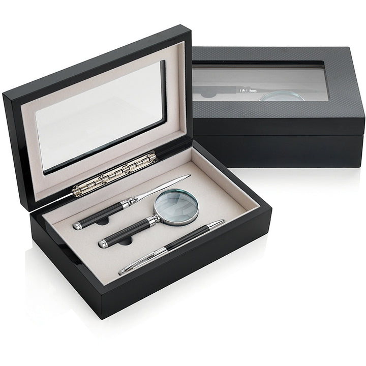 Kit Ottaviani Penna Lente D'Ingrandimento E Tagliacarte Home Collection 84236