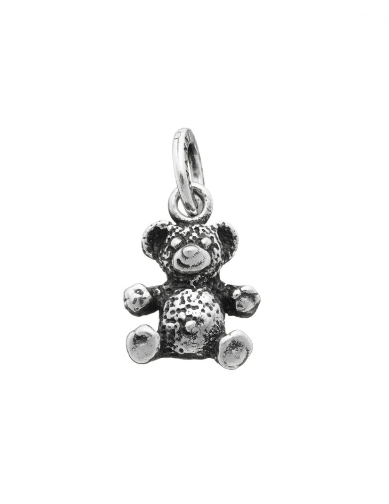 Charm Donna Giovanni Raspini Argento 925 Ciondolo Orsetto Peluche Realizzato A Mano 06048