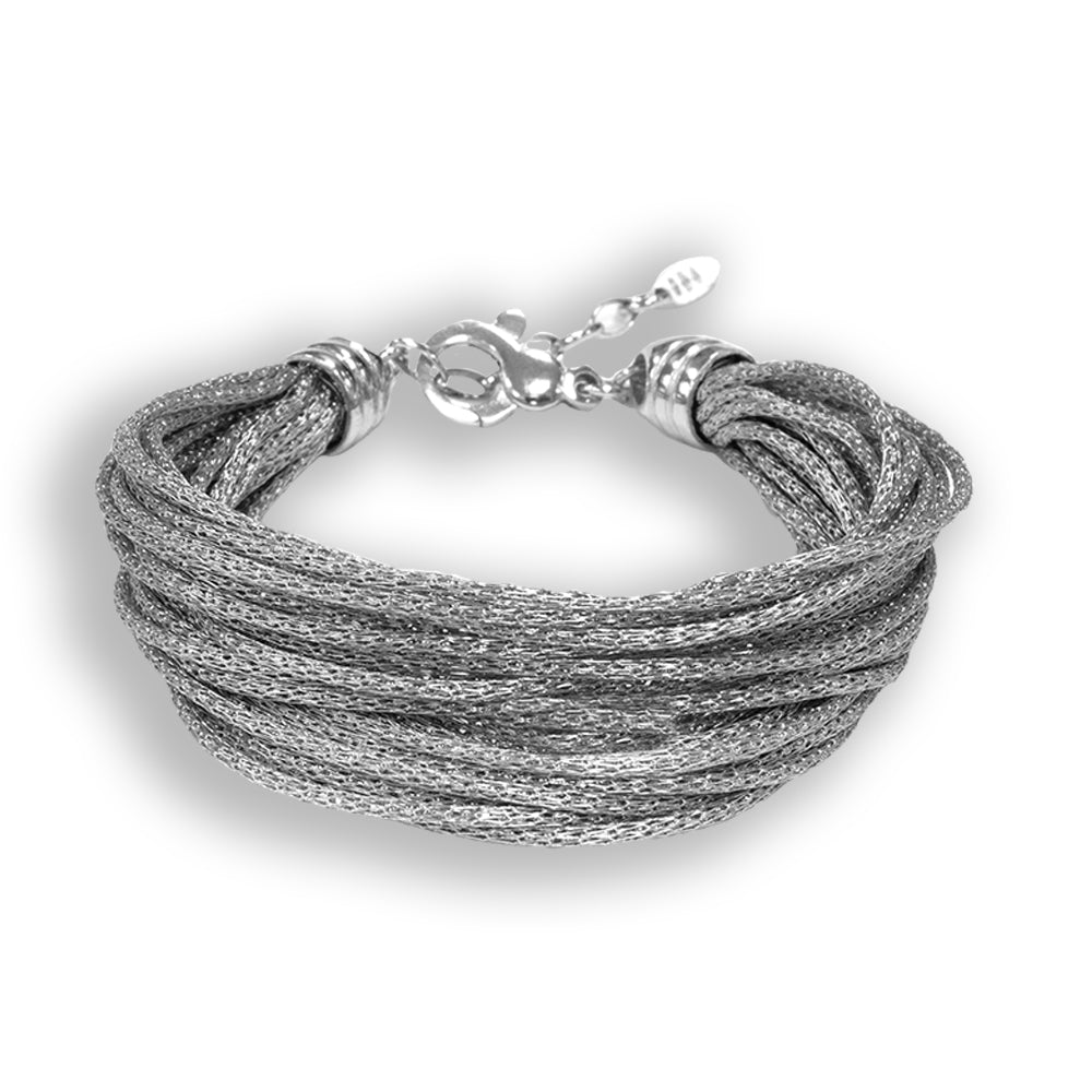 Bracciale Donna Borsari Rugiada Argento 925 Filato Metallico BR-RUG02P
