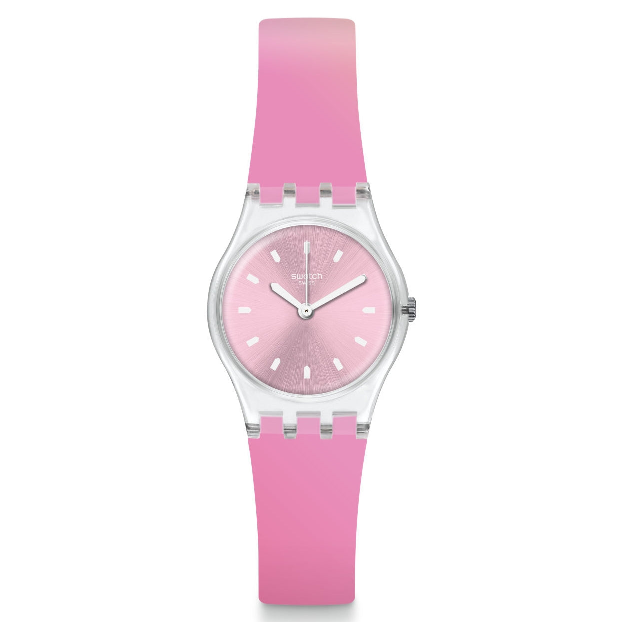 Orologio Donna Bambina Silicone Plastica Swatch Solo Tempo Quarzo Rosa LK380