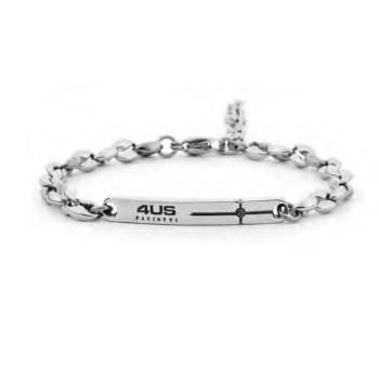 Bracciale Uomo 4US Cesare Paciotti Acciaio Targhetta 4UBR8031