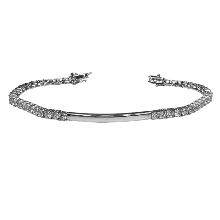Bracciale Uomo Re Mida Tennis Argento 925 Personalizzabile