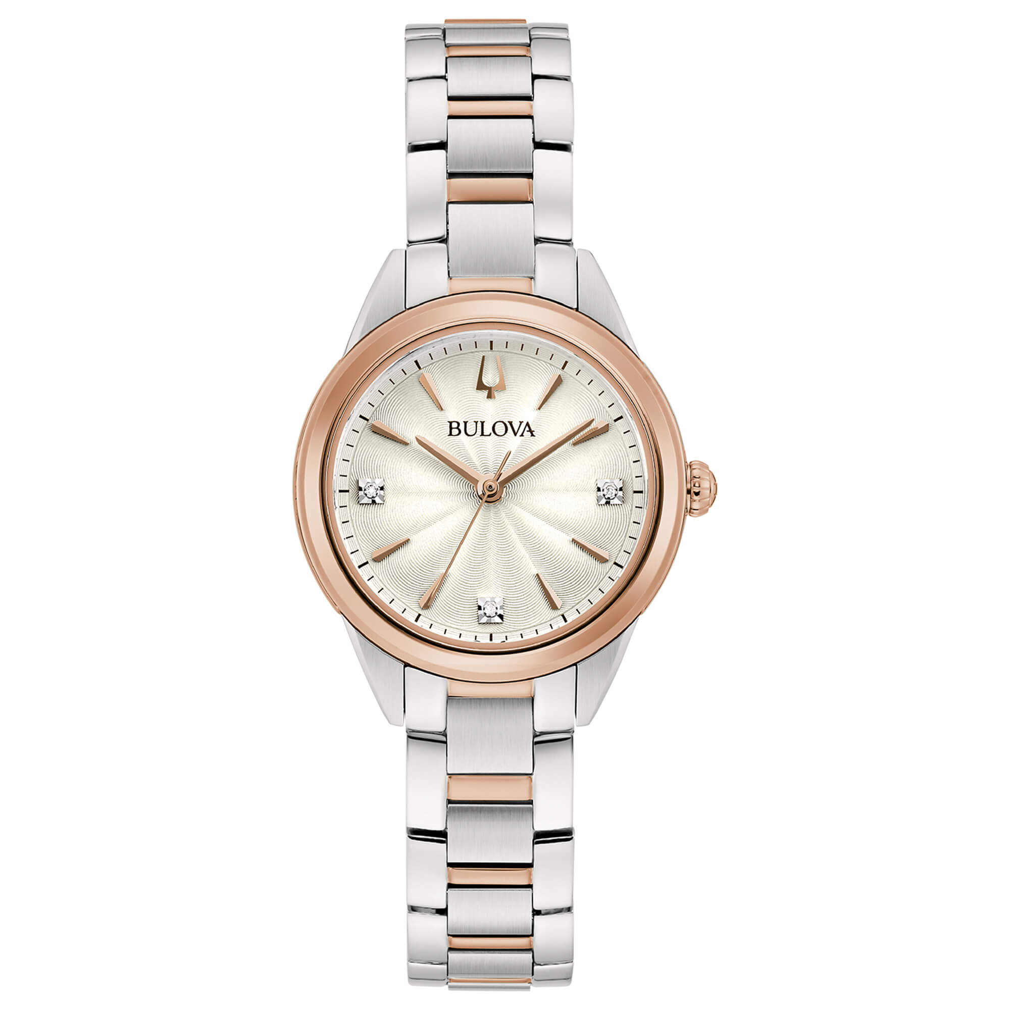 Orologio Donna Bulova Quarzo Bicolore Sutton Lady Diamanti 98P200