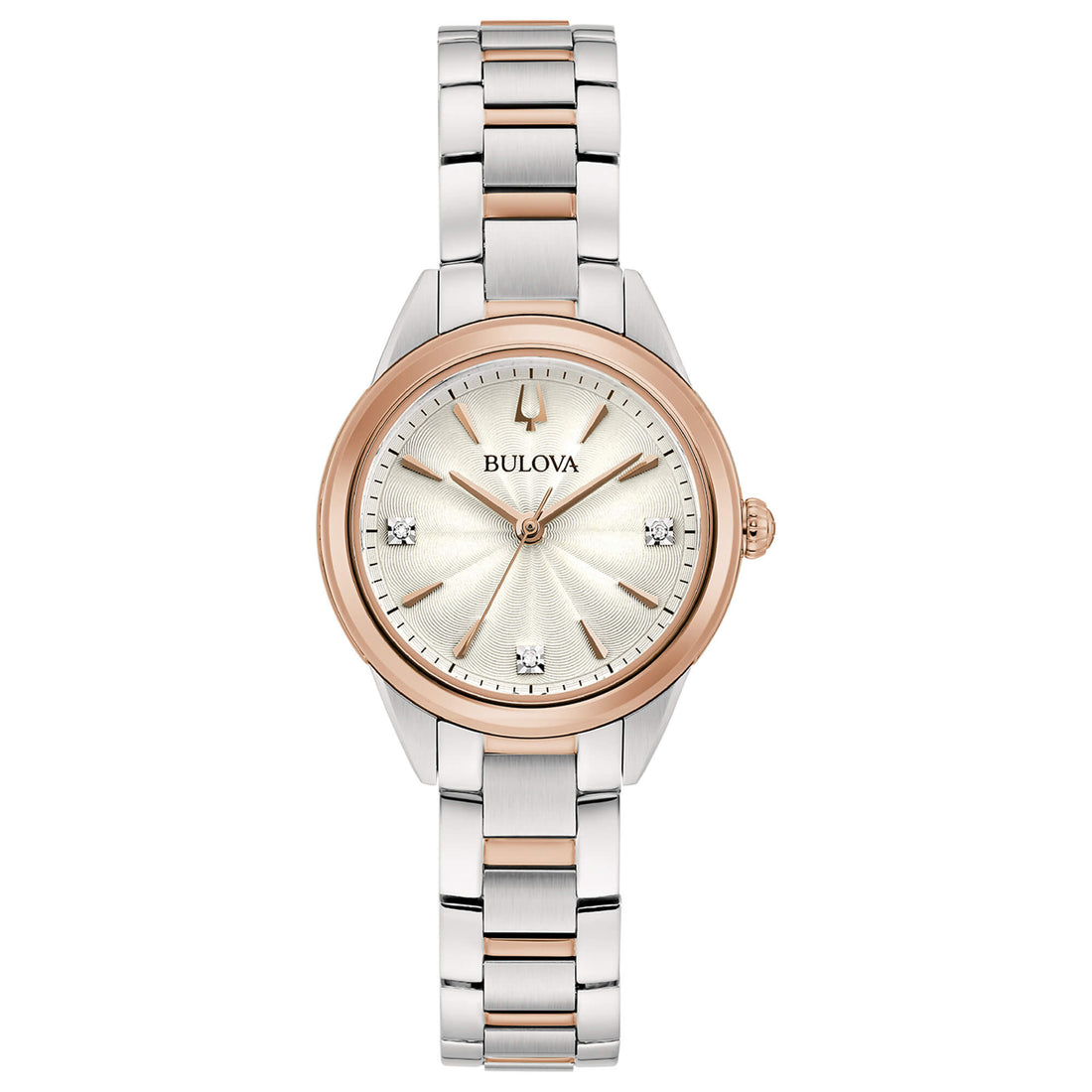 Orologio Donna Bulova Quarzo Bicolore Sutton Lady Diamanti 98P200