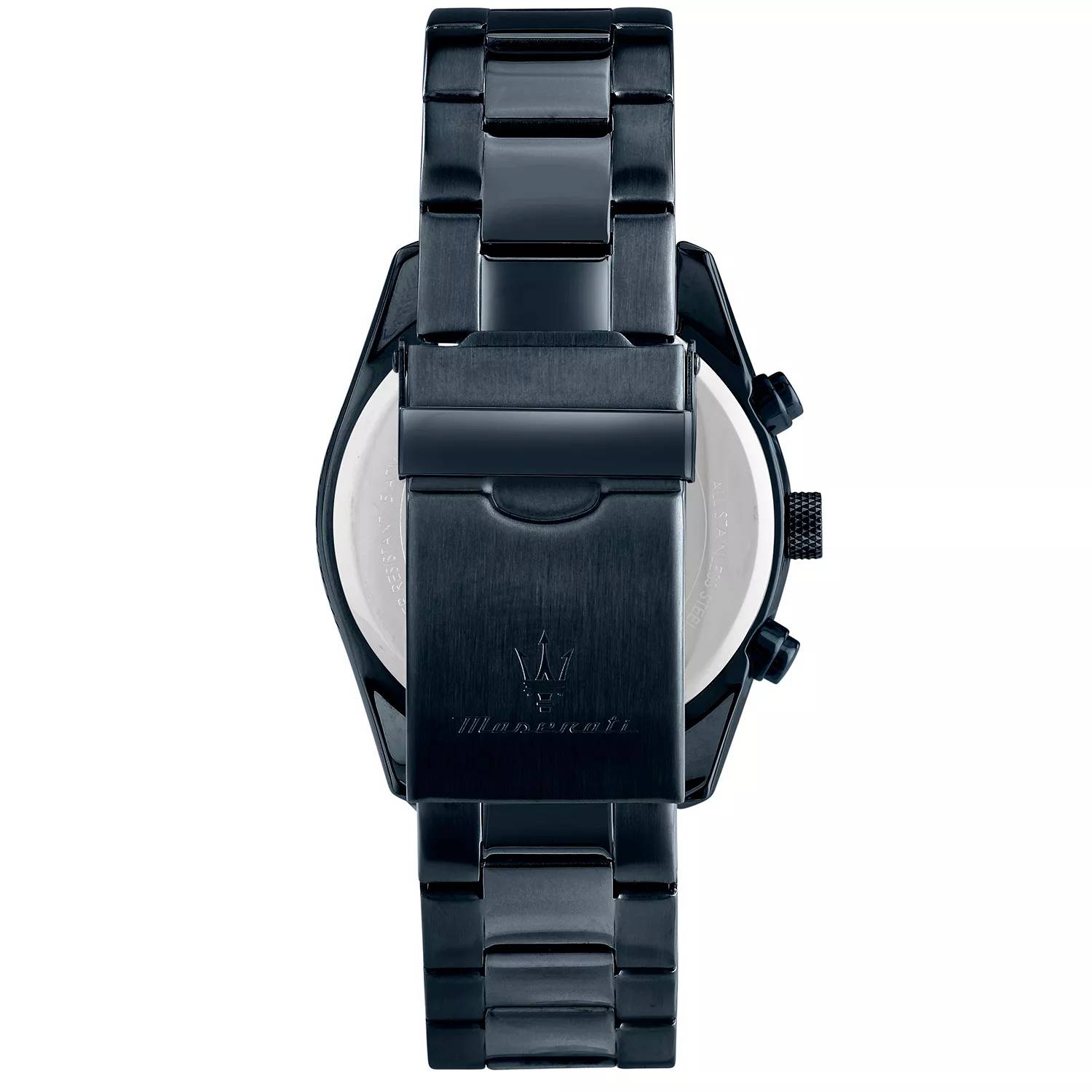 Orologio Uomo Maserati Acciaio Nero PVD Quarzo Cronografo Blu Data R8873626003