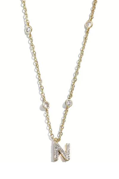 Collana Donna Liu Jo Acciaio Dorato iniziale N Catena Rollò LJ2671