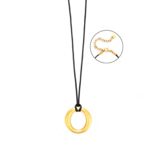 Collana Donna 4US Cesare Paciotti Acciaio Cerchio Oro Grande 4UCL8079W