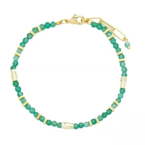Bracciale Donna Acciaio Dorato  Liu jo quarzi verdi LJ2899