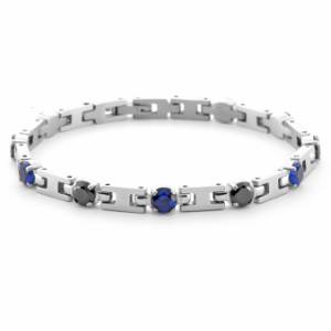 Bracciale Uomo 4US Cesare Paciotti Acciaio Zirconi 4UBR6739