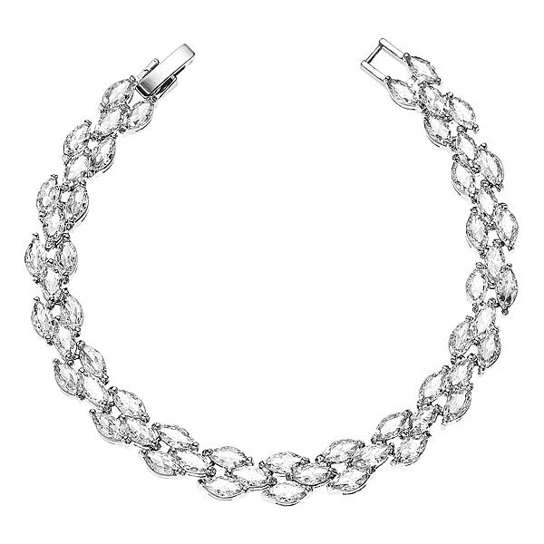 Bracciale Donna Ottaviani Tennis Pietre Zirconi Bianchi Maglia A Scatto 500699B