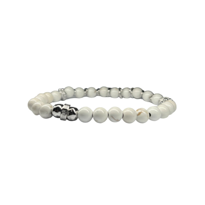 Bracciale Uomo Maria Cristina Sterling Argento 925 Elastico Biglie Agata G3655