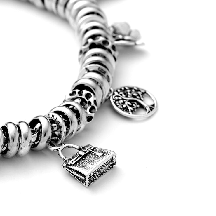 Charm Donna Giovanni Raspini Argento 925 Mini Borsa Realizzata A Mano 10938