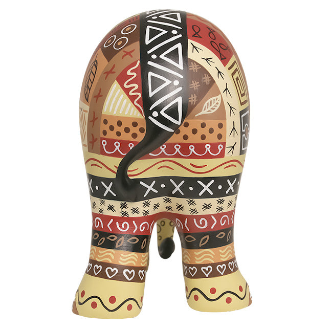 Scultura Elefante OnlyLux Resina Golden Hour cm 15 Dipinto A Mano 8858831272682