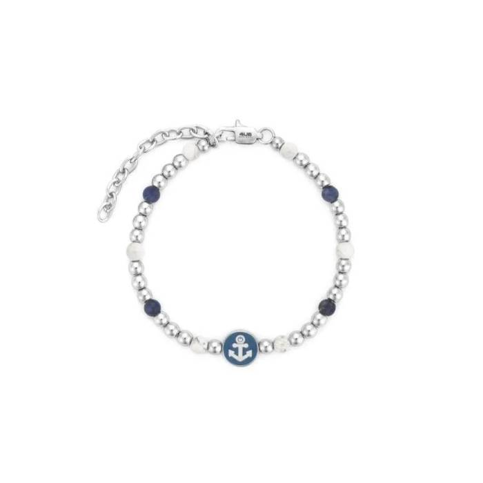 Bracciale Uomo 4US Cesare Paciotti Biglie Acciaio ancora lapis 4UBR7886