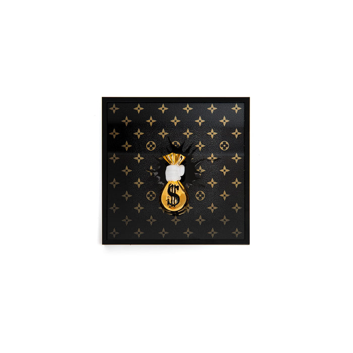 Quadro Sequenze Money Bag Luxury 20x20 cm PZ046/LX20