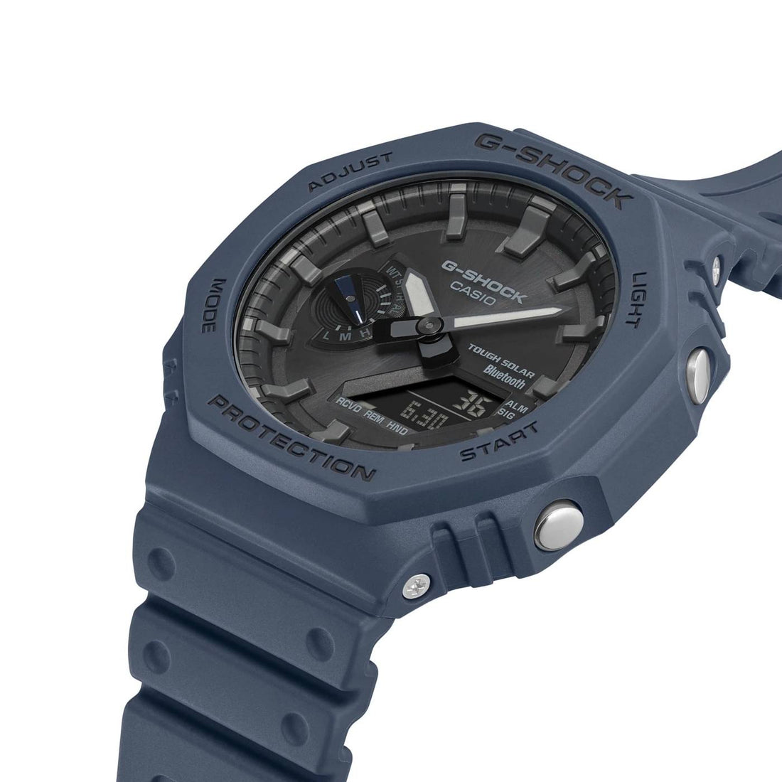Orologio Uomo G-shock Casio Gomma Blu Carica Solare GA-B2100-2AER