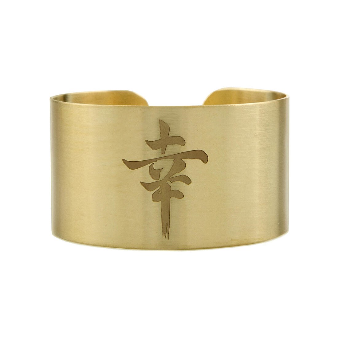 Bracciale Donna Lebole Kanji Rigido Medio Ottone Dorato Amicizia KJ Bra Fortuna