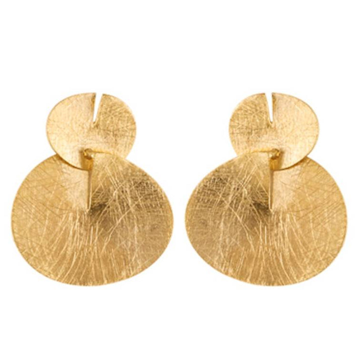 Orecchini Donna Joidart Doppio Taglio Ottone Oro JD-TAG-E05-BR