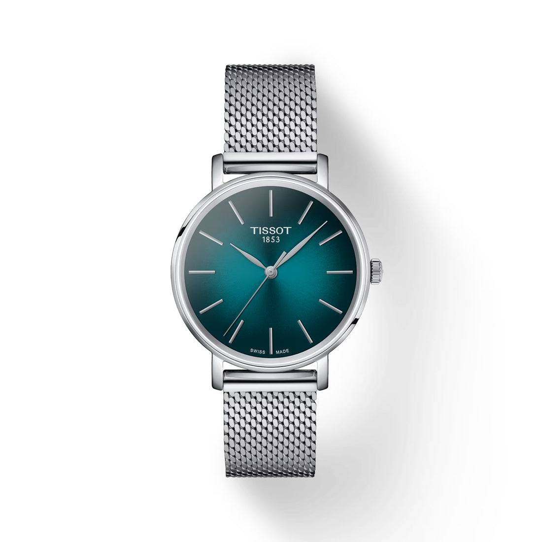 Orologio Unisex Tissot Everytime Lady Verde Quarzo Solo Tempo Acciaio T1432101109100