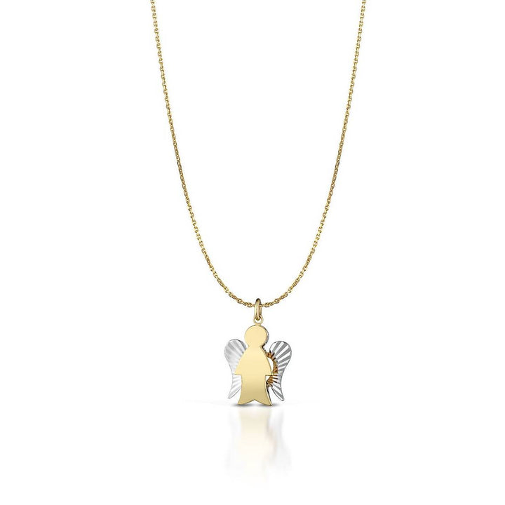 Collana Donna Roberto Giannotti Oro 9 KT Angelo Bicolore NKT364