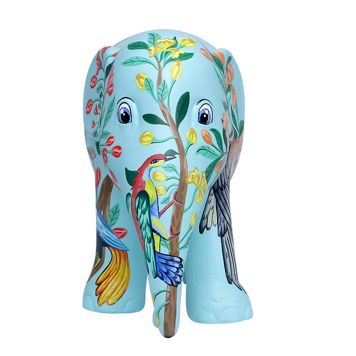Scultura Elefante OnlyLux Resina Aves de Arequipa cm 15 Dipinto A Mano 8858831272644