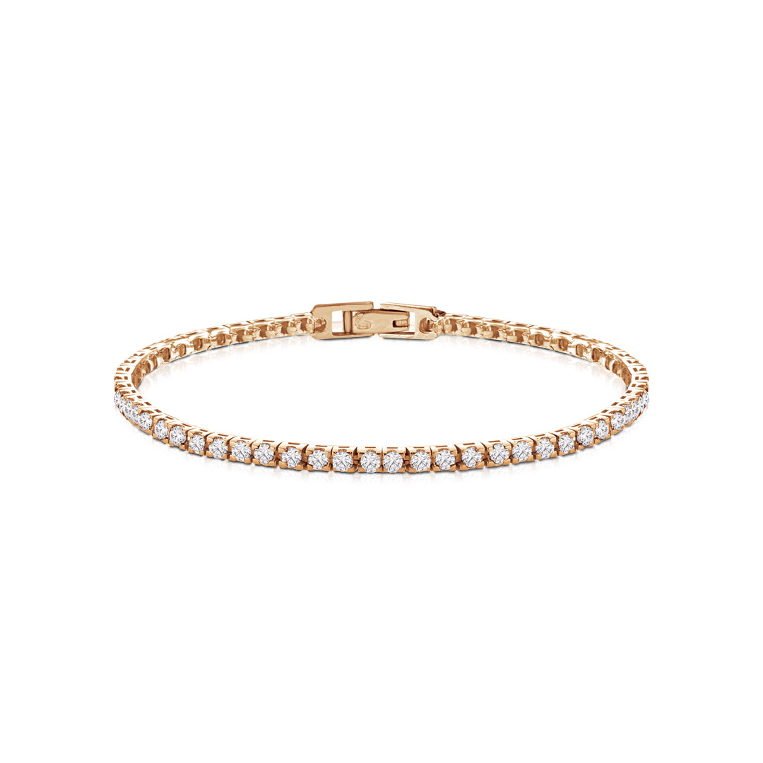 Bracciale Donna Tennis Argento Rosè Kulto 925 Zirconi Bianchi KT925-013