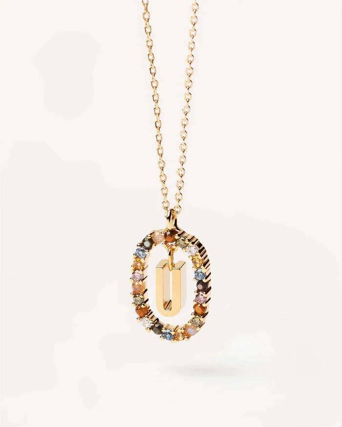 Collana Donna P D Paola Arg 925  Lettera U CO01-280-U