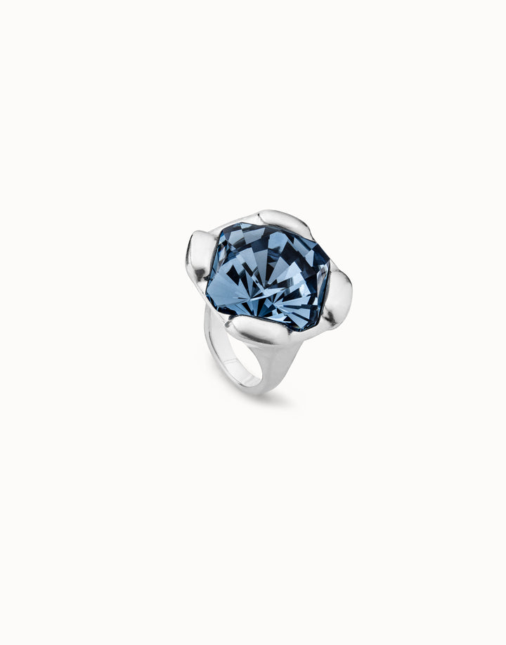 Anello Donna Uno De 50  Con  Pietra Blu ANI0787AZUMTL15