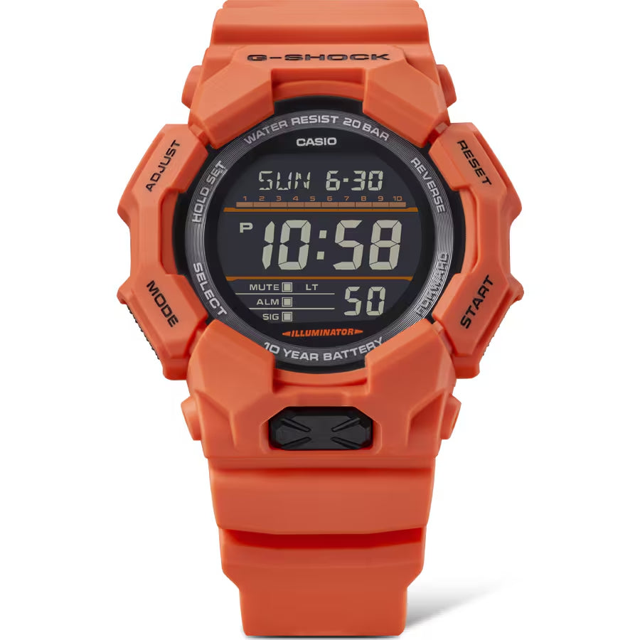 Orologio Uomo Casio G-SHOCK Arancione Digitale 10 Anni Batteria GA-010-4ER