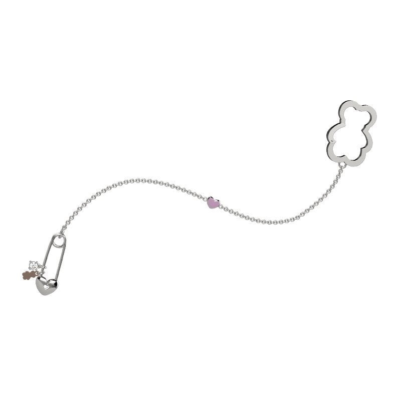 Spilla Bambino Nanàn Argento 925 Orsetto Zircone NAN0048