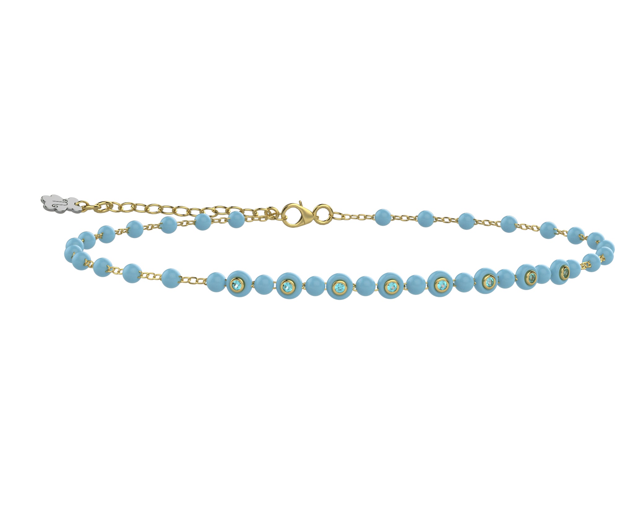 Bracciale Donna Nanàn Argento 925 con sfere di colore blu NAN0560