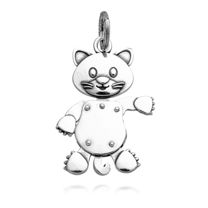 Charm Unisex Giovanni Raspini Argento 925 Gatto Miao Grande 11444