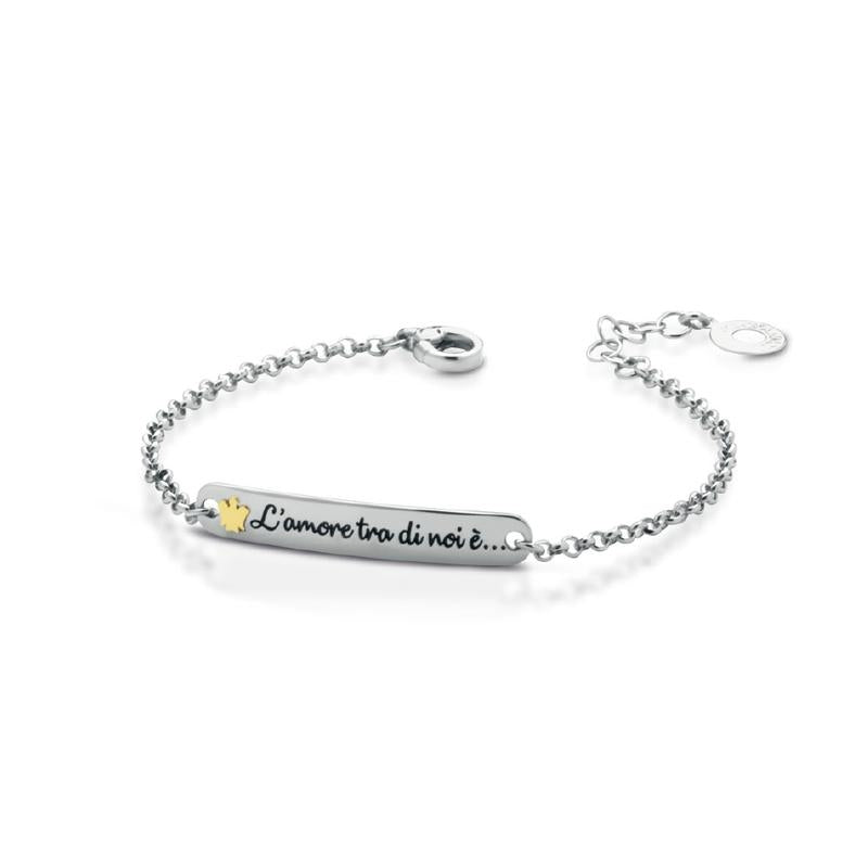 Bracciale Donna Argento 925 Roberto Giannotti Bambina Angelo Frase Targhetta