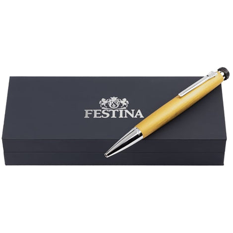 Penna Uomo Festina Acciaio Oro Satinato Biro FWS4104/S