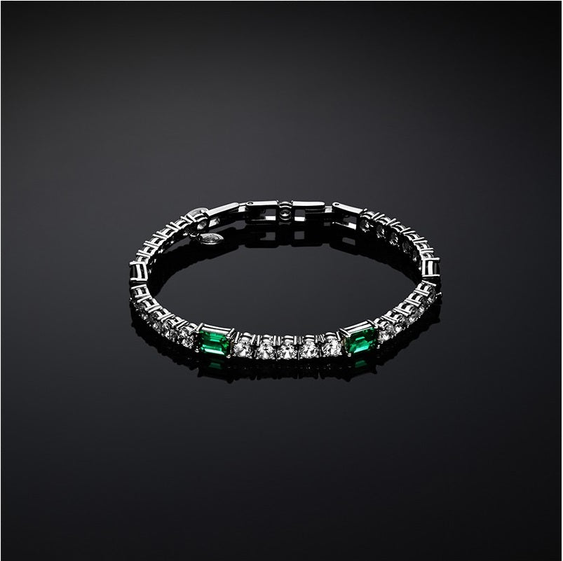 Bracciale Donna Chiara Ferragni Tennis Zirconi Bianchi e verdi J19AWJ04
