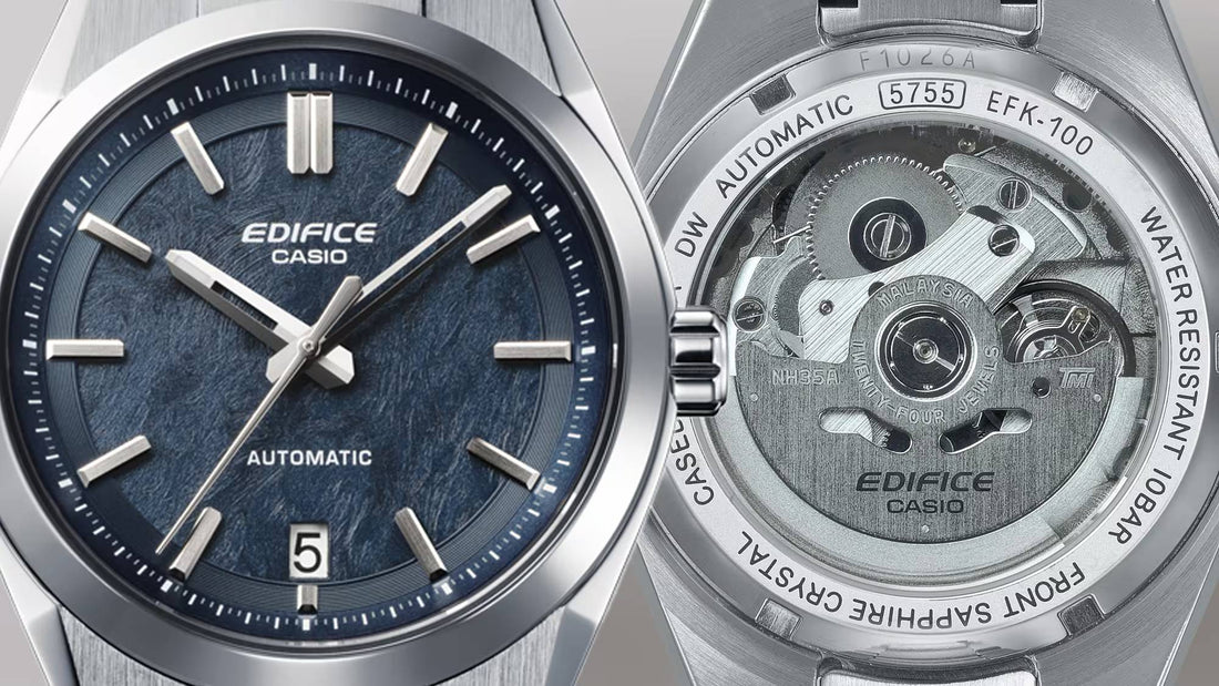 Orologio Uomo Casio Edifice Acciaio Blu Automatico EFK-100D-2AER