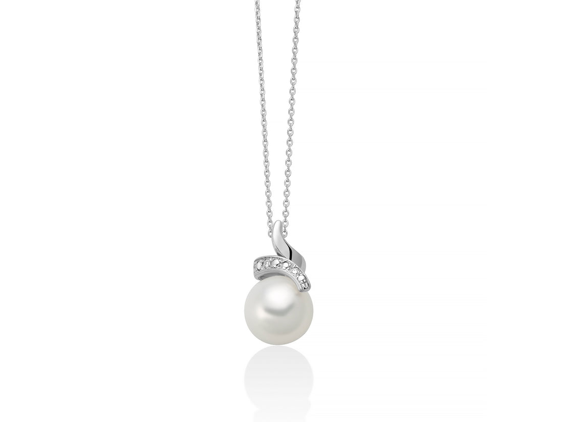 Collana Donna Miluna Oro 9 KT Perla 8-8,5 mm Diamante 0.984 ct PCL6730X