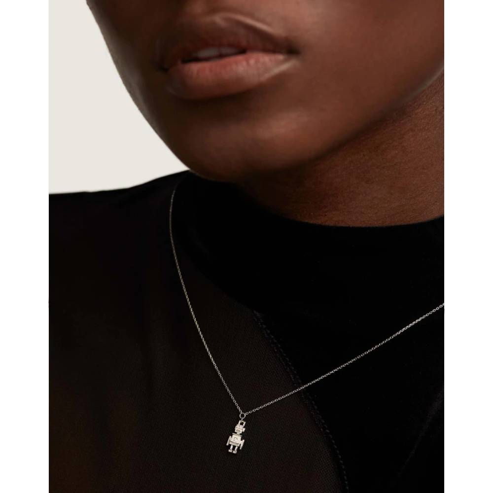 Collana Argento 925 Donna PDPAOLA Robot Robert CO02-412-U