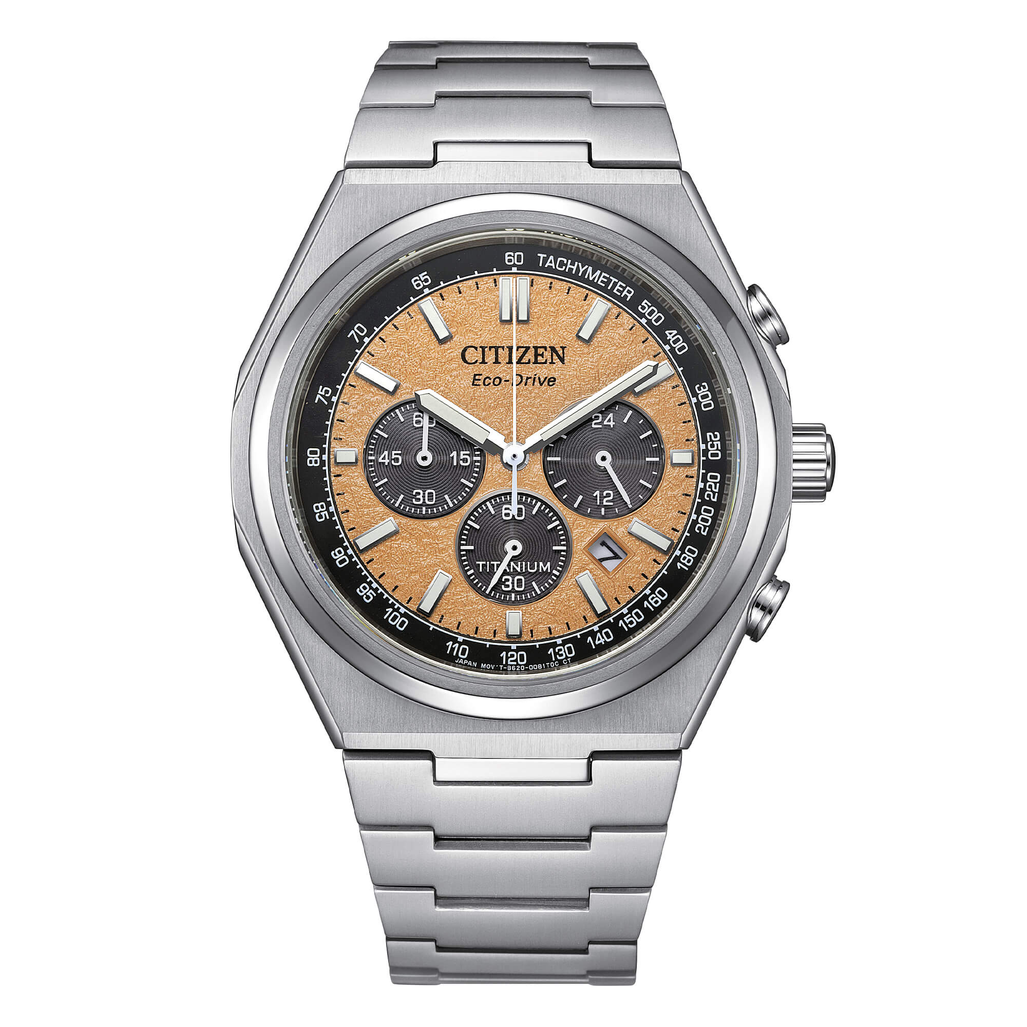 Orologio Uomo Citizen Eco-Drive Super Titanio Crono Arancione CA4610-85Z