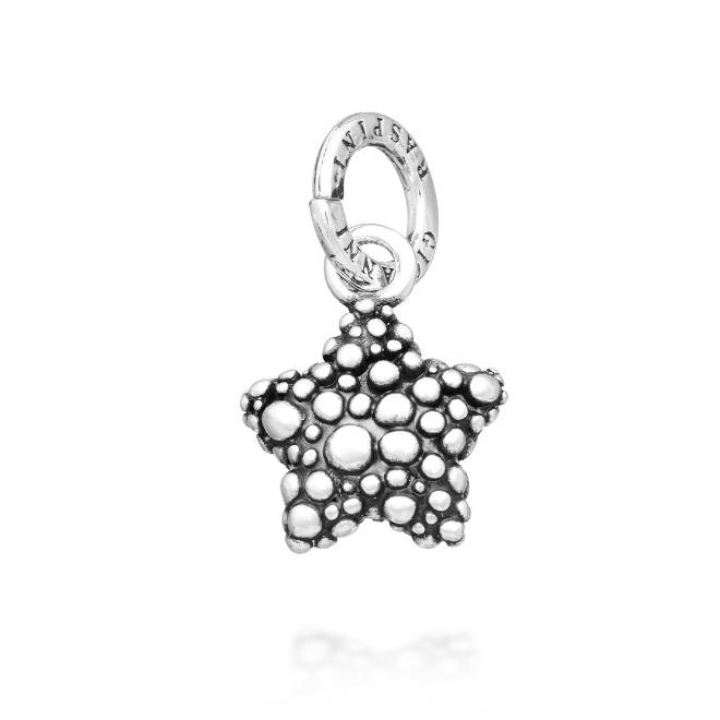 Charm Donna Giovanni Raspini Argento 925 Stella Perlage Realizzato A Mano 11607